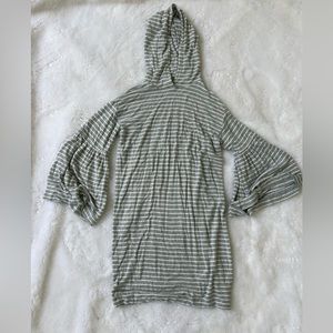 Lou and Grey Hooded Bell Sleeve Knit Dress